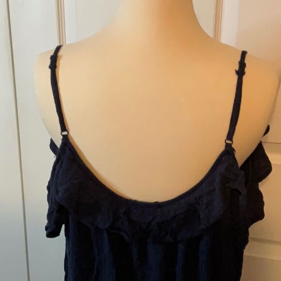 Ambiance Navy Blue Shorts Romper 1X - Picture 4 of 5